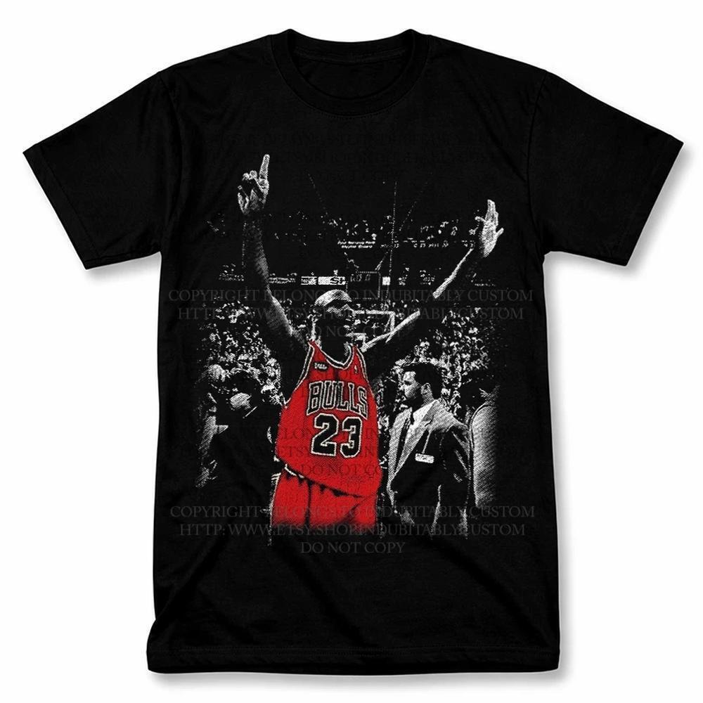 Michael Jordan Chicago Bulls Graphic T Shirt Style Basketball Fan Tee